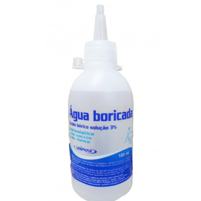 Água Boricada 3% Uniphar Frasco Com 100Ml